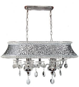 Adorable collection oval gray pendent